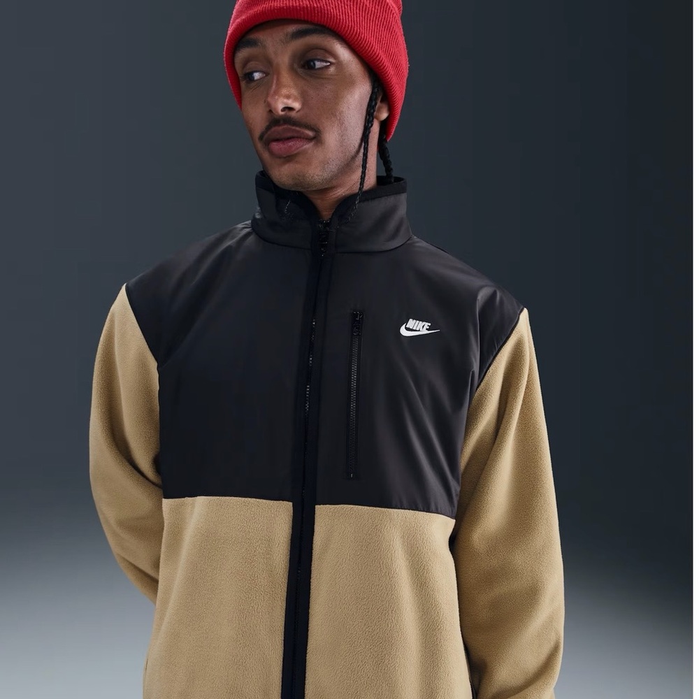 Nike Men's Black and Tan Performance Jacket